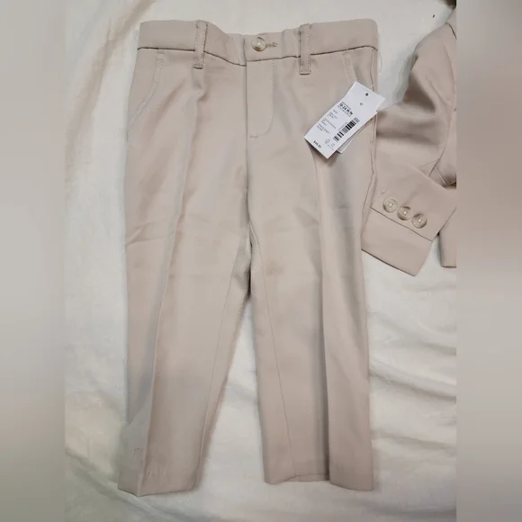 NWT Gymboree Special Occasion Tan Suit Sz 18-24m - Picture 5 of 8